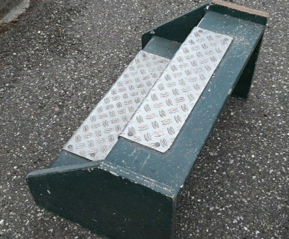 Opstap trapje aluminium antislip traanplaat, Caravans en Kamperen, Kampeeraccessoires, Ophalen of Verzenden