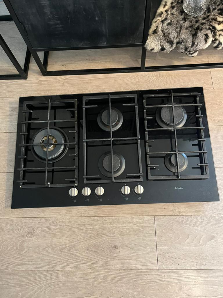 Pelgrim inbouw kookplaat  87x52 cm, Zo goed als nieuw, Inbouw, Gas, 4 kookzones