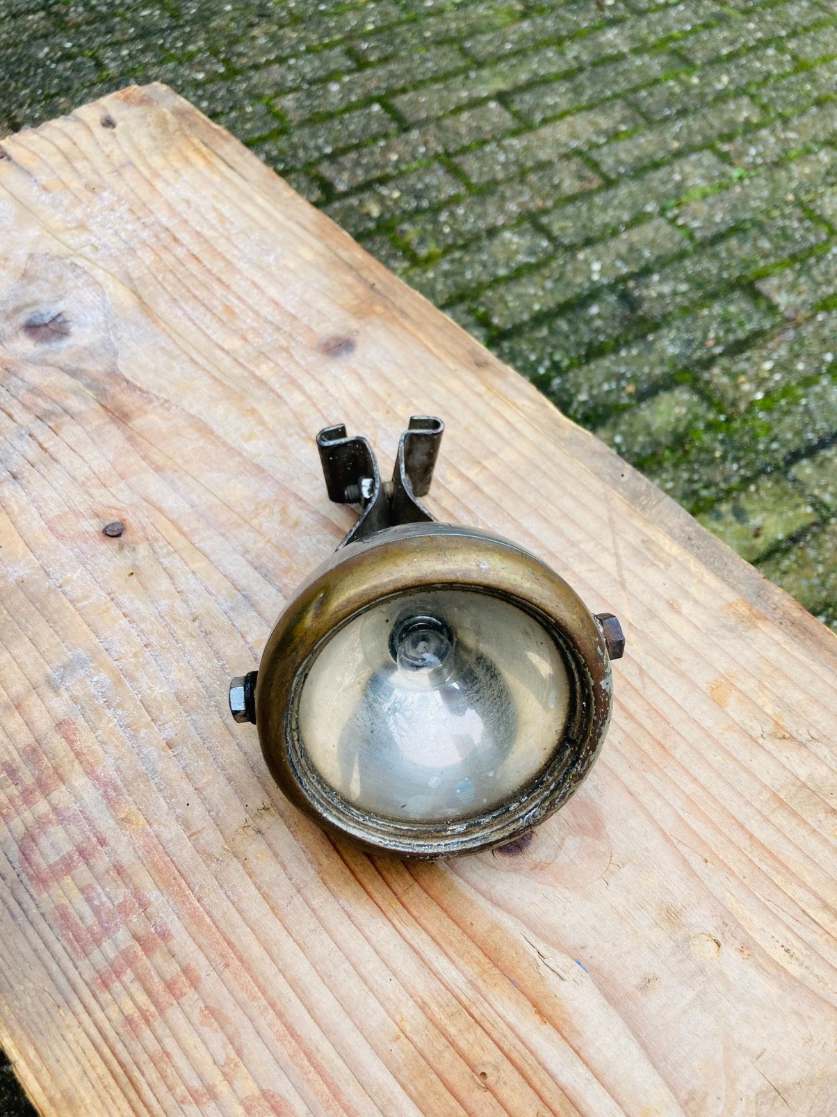 Koplamp oldtimer fiets VT plus koplamphouder, Fietsen en Brommers, Fietsen | Oldtimers, Ophalen of Verzenden