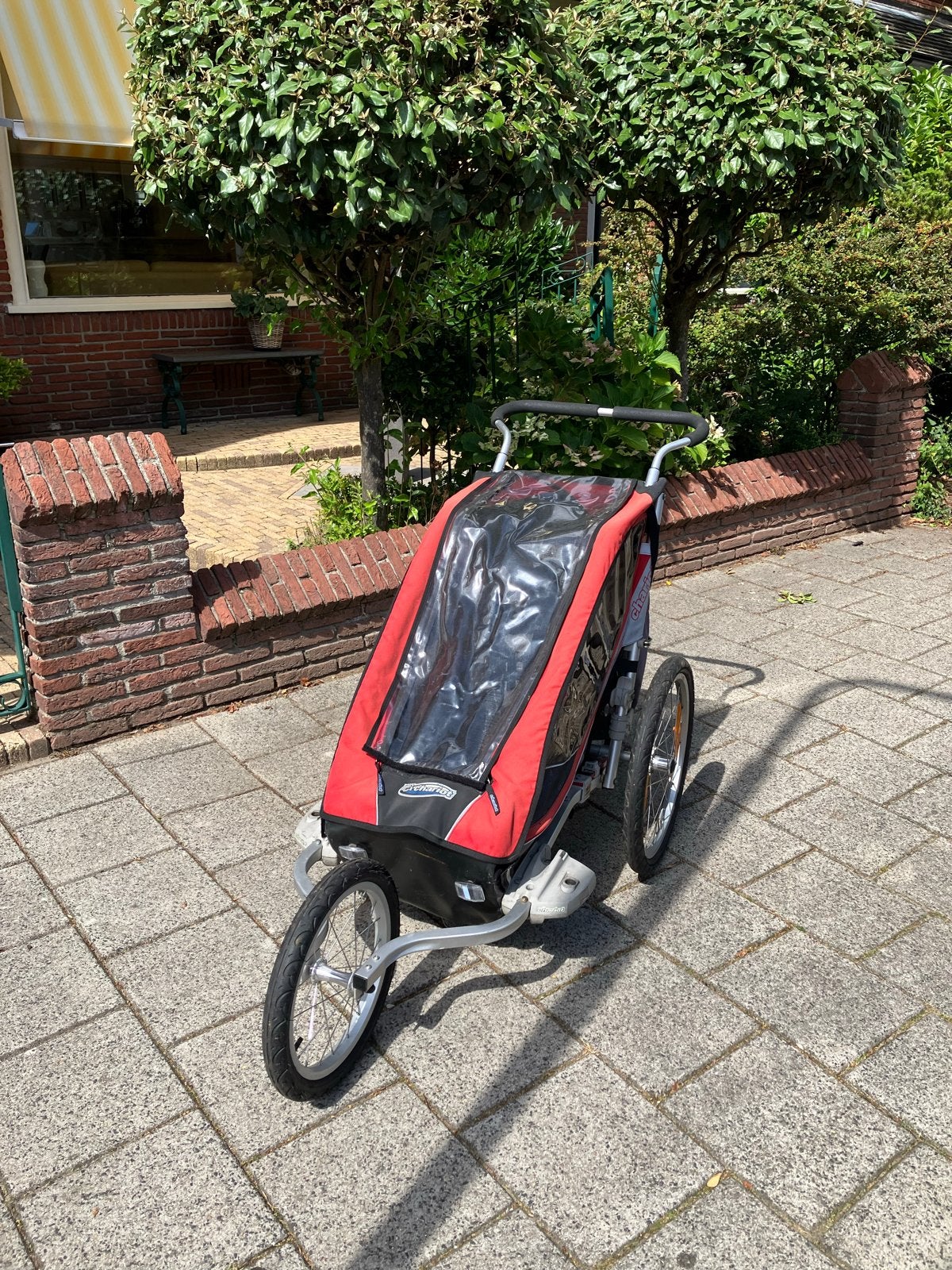 Chariot Cougar fiets- en loopkar, Fietsen en Brommers, Ophalen, Gebruikt, Opvouwbaar, 20 tot 40 kg