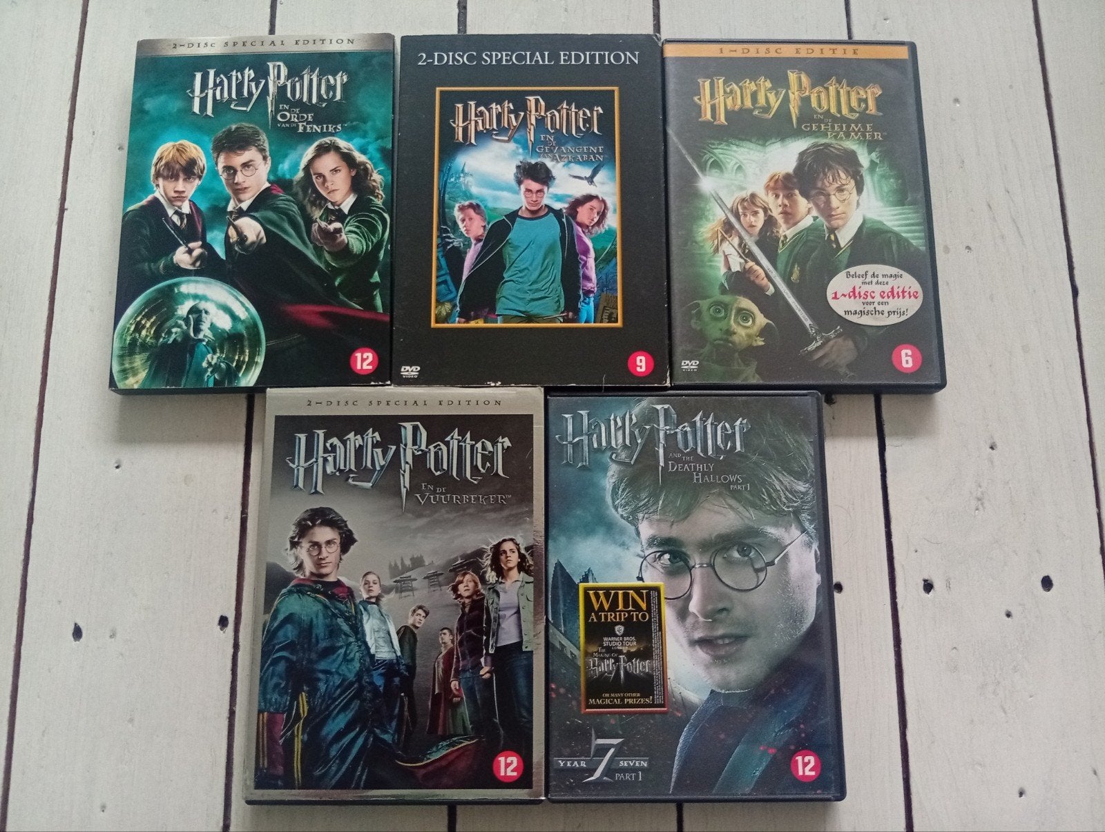 Harry Potter DVD Collectie - 5 Films (Special Editions), Cd's en Dvd's, Ophalen of Verzenden, Zo goed als nieuw, Inclusief doosje