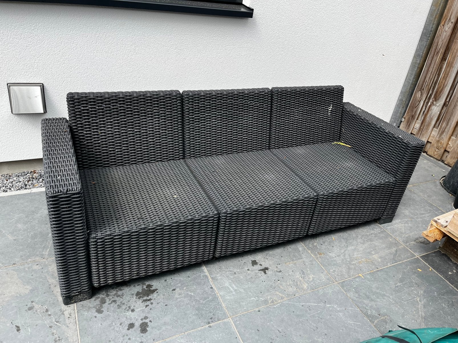 Loungebank buiten, Ophalen, Gebruikt