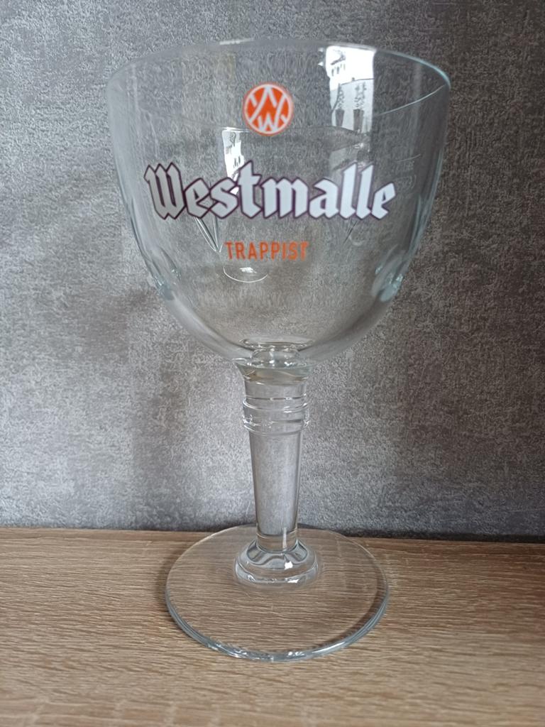 Westmalle Trappist Bierglas 33cl, Verzamelen, Ophalen of Verzenden, Zo goed als nieuw, Glas of Glazen
