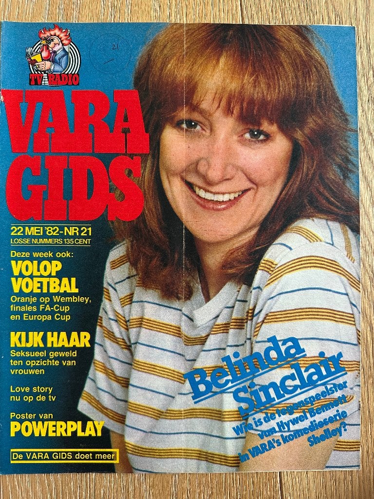 VARA Gids 22 mei 1982, Belinda Cinclair, Powerplay, Poldark, Boeken, Tijdschriften en Kranten, Ophalen of Verzenden, Gelezen, Muziek, Film of Tv