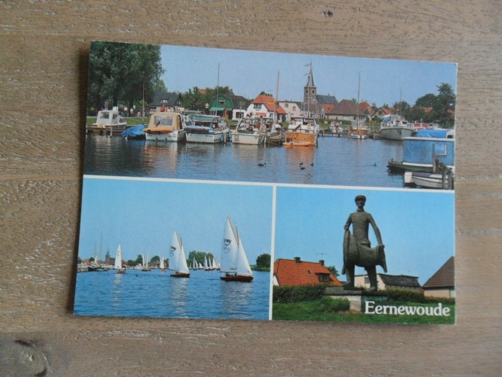 Eernewoude, boten/kerk 1982, Verzenden, 1980 tot heden, Gelopen, Noord-Brabant
