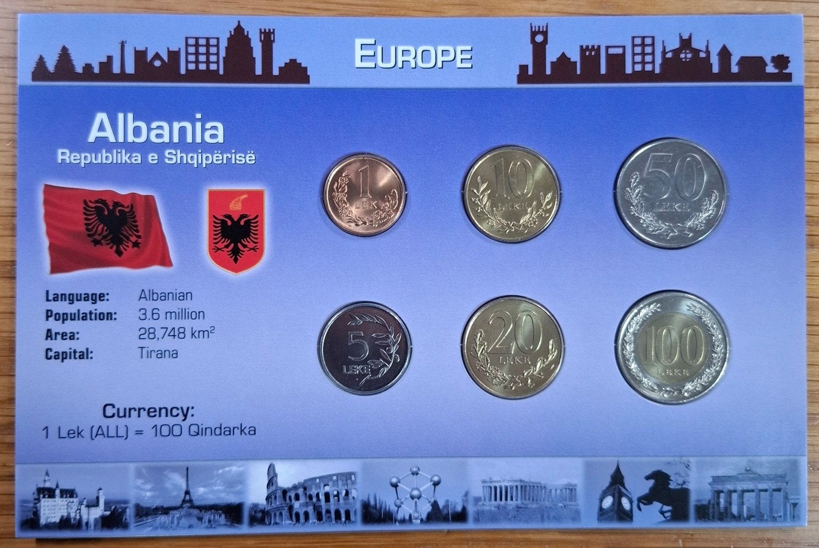 Coins of the World muntset Albanië, Ophalen of Verzenden, Overige landen