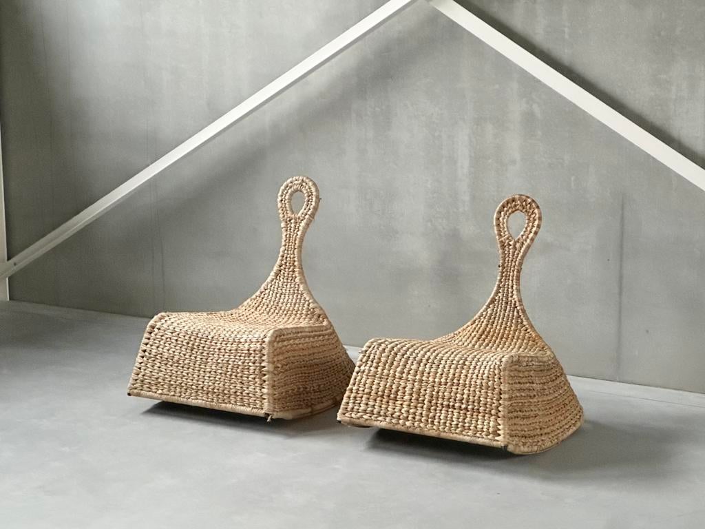 Vintage rocking chairs by Maria Vinka, Ophalen of Verzenden, Bruin, Eén