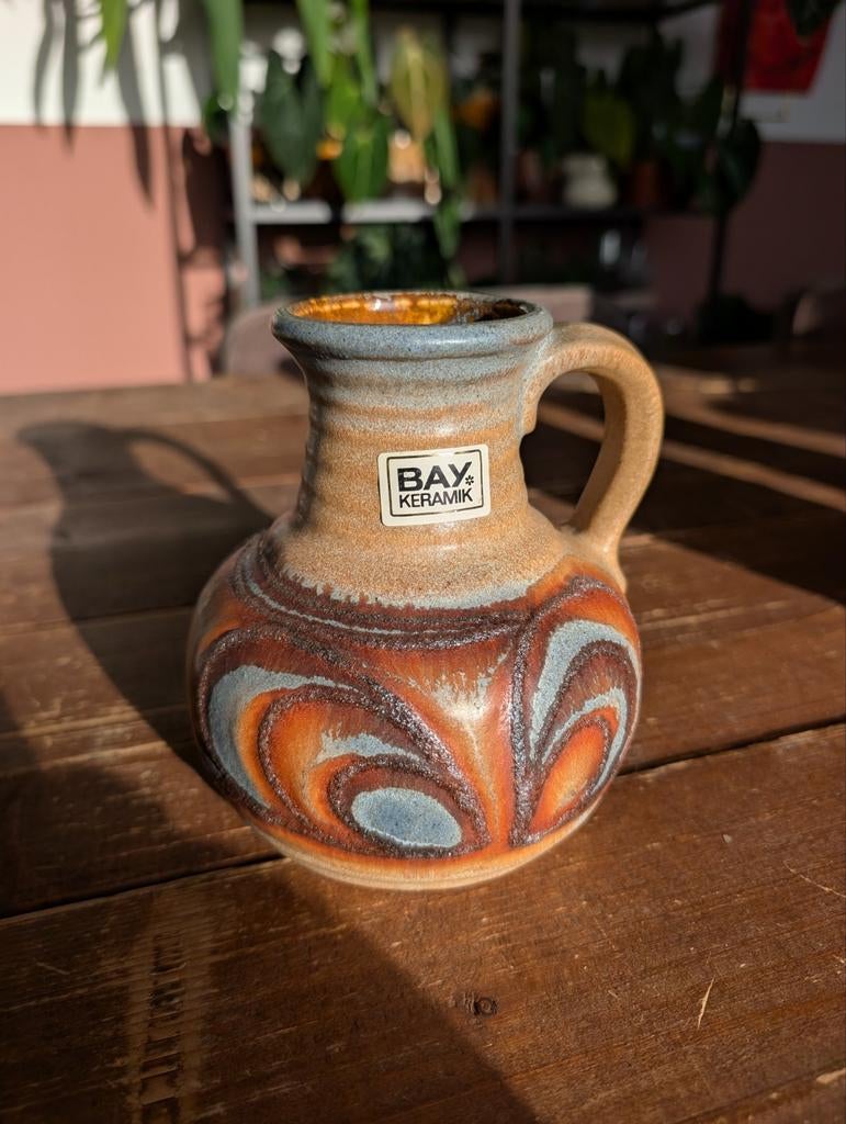 Vintage Bay Keramiek vaasje - West Germany - 14 cm, Antiek en Kunst, Antiek | Keramiek en Aardewerk, Ophalen