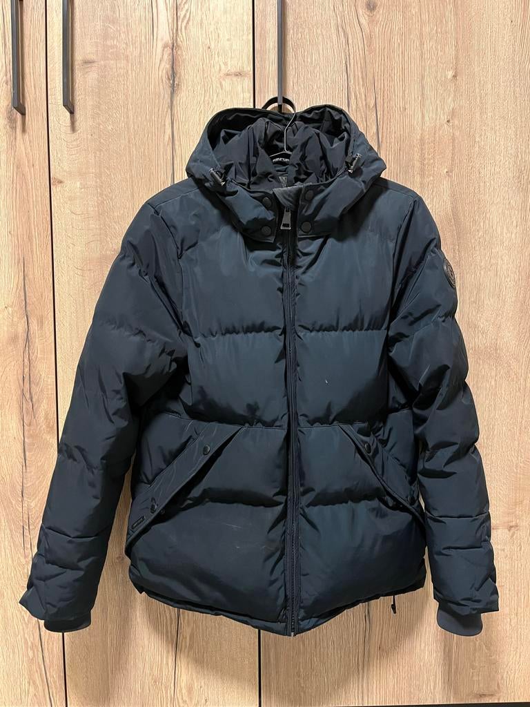 Gewatteerde jas met capuchon van Airforce, Ophalen, Zo goed als nieuw, Overige maten, Blauw