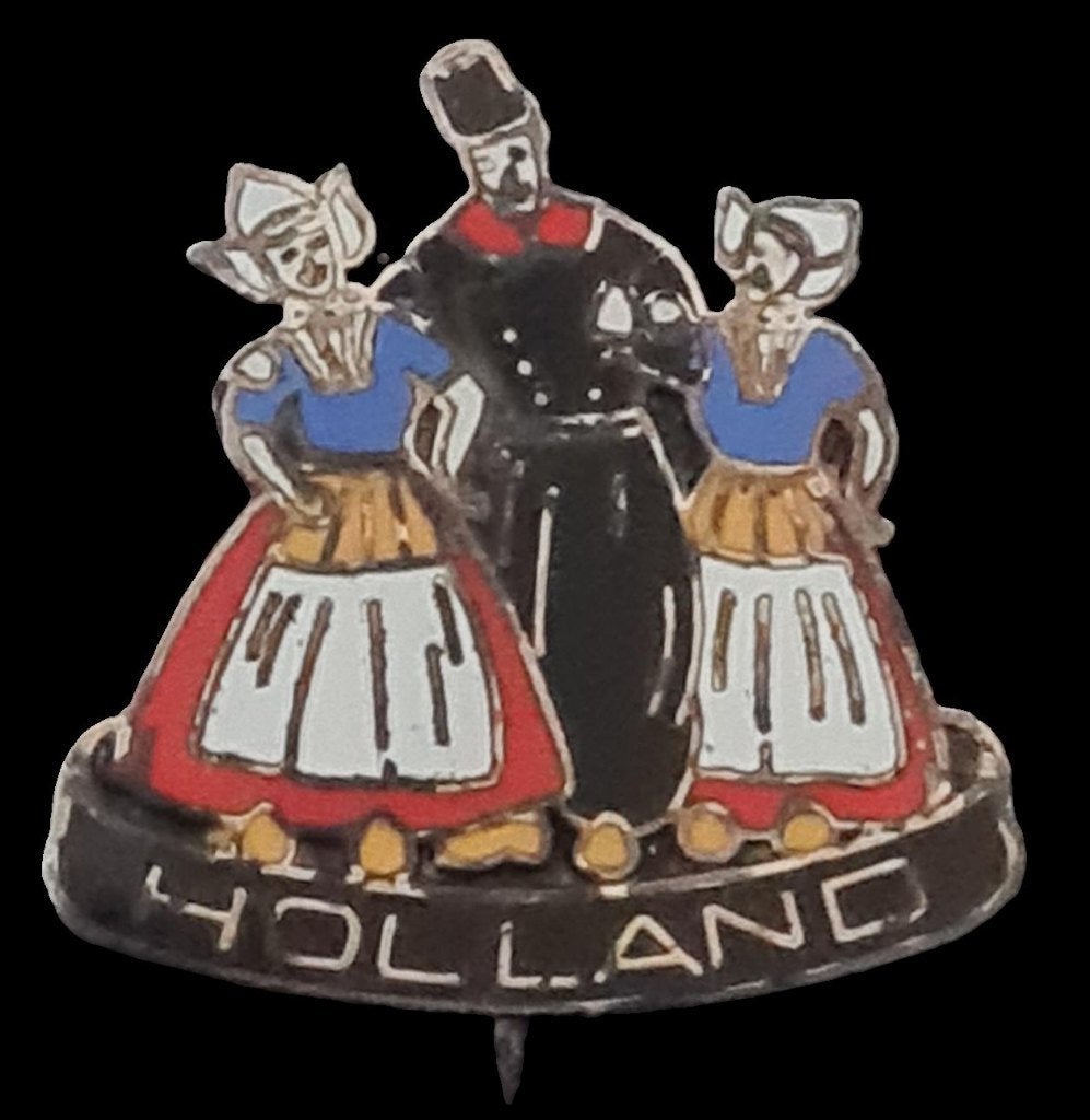 Holland klederdracht speld- emaille, Verzamelen, Verzenden, Nieuw, Stad of Land, Speldje of Pin