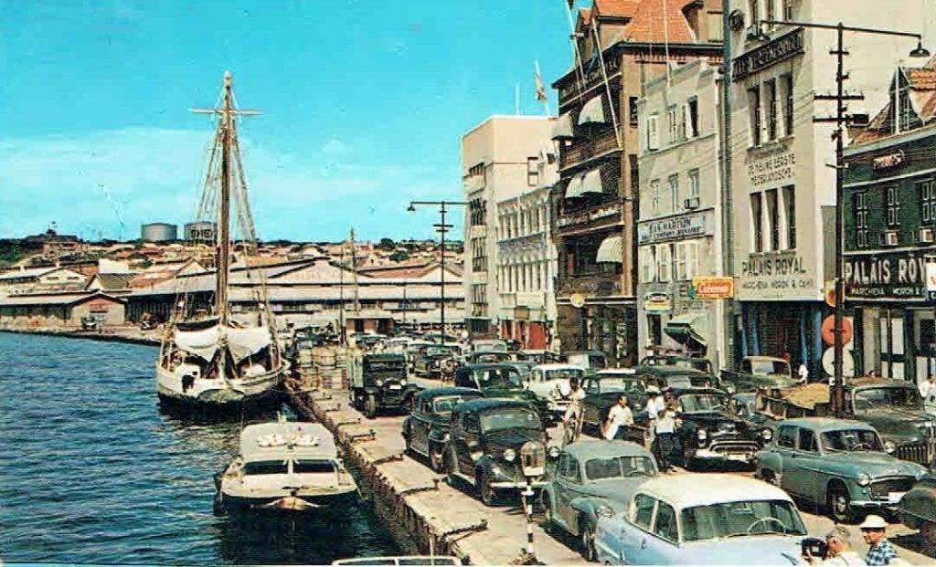 Curacao Haven, Verzamelen, Ansichtkaarten | Themakaarten, Ongelopen, 1940 tot 1960, Stad of Dorp, Verzenden