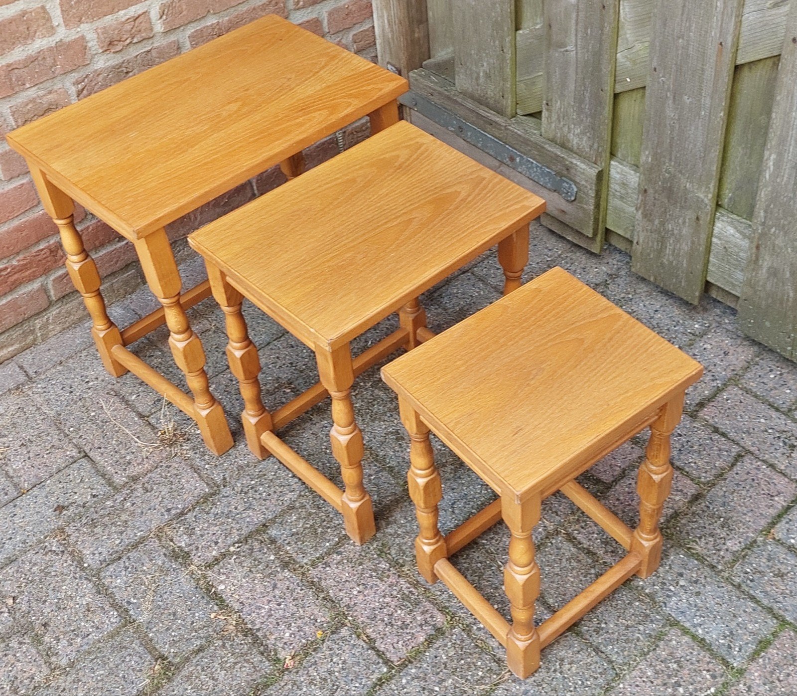 3 bijzettafels, Minder dan 45 cm, Minder dan 55 cm, Gebruikt, Ophalen of Verzenden