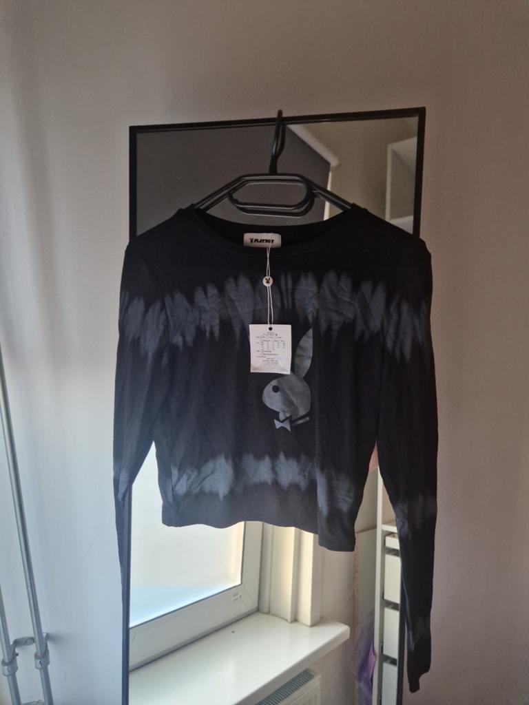Nieuwe Playboy top met lange mouwen, maat S, Zwart, Playboy, Nieuw, Ophalen of Verzenden