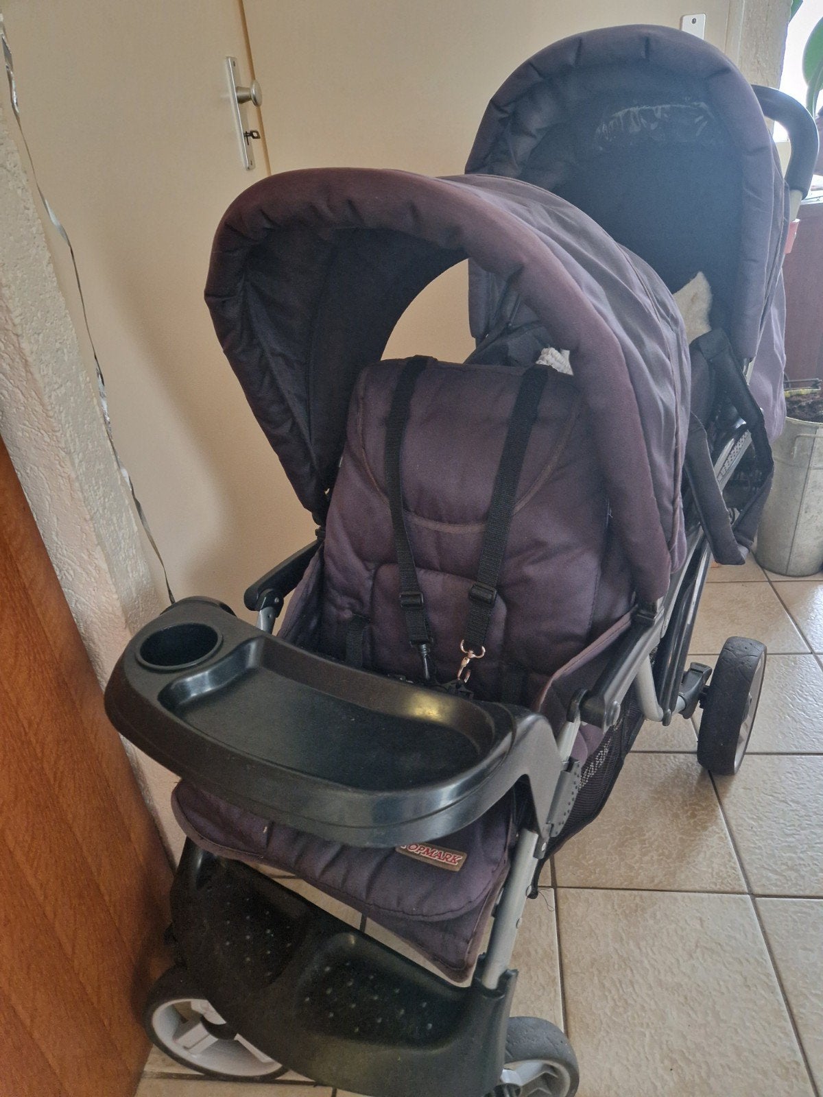 buggy TopMark 2 kinderen, Ophalen, Gebruikt
