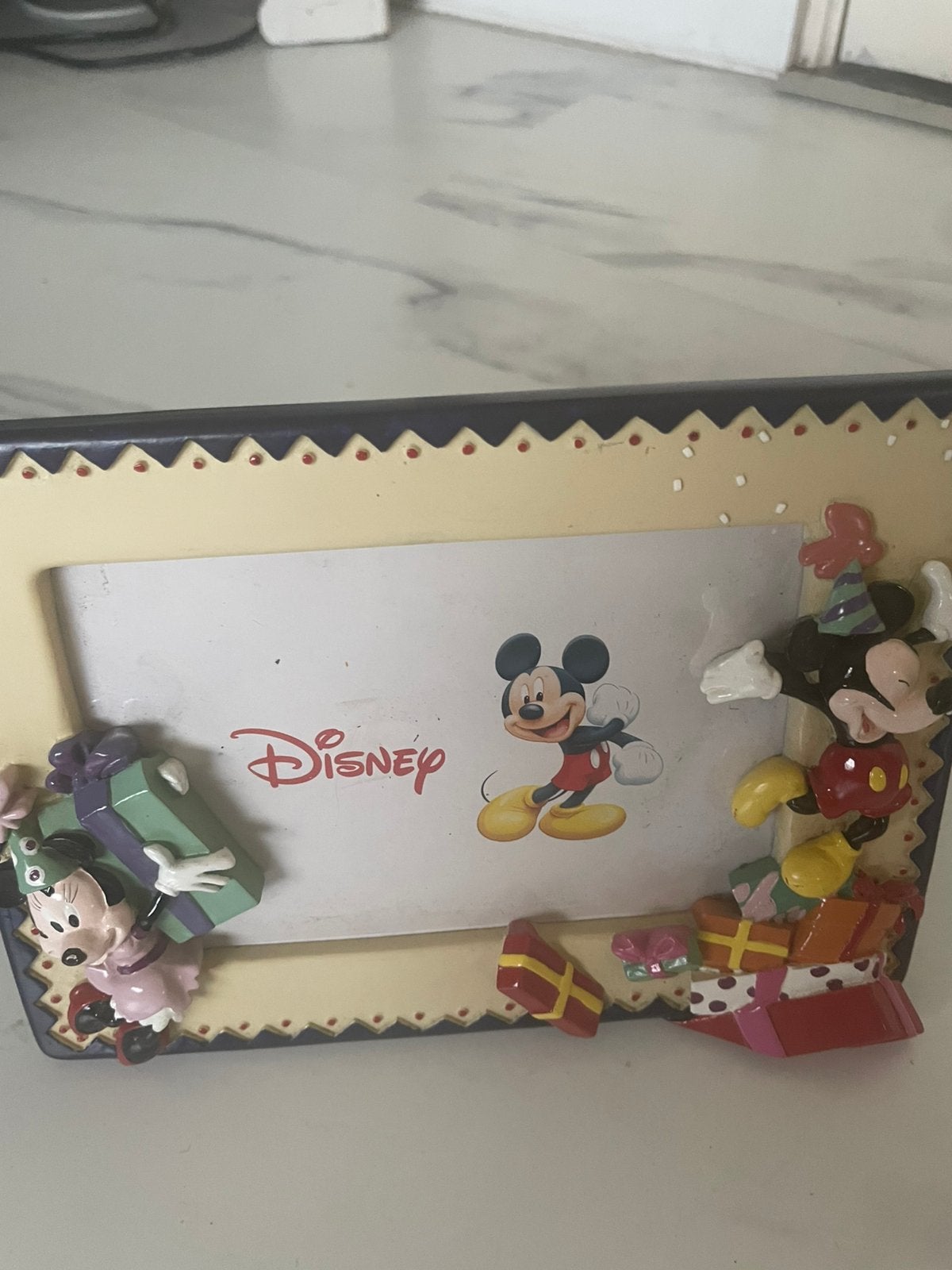 Vintage Disney lijstje 3 D Mickey en Minnie., Ophalen of Verzenden, Zo goed als nieuw