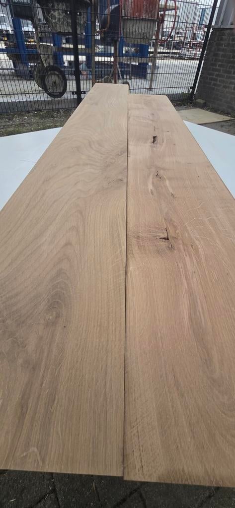 Massief eiken vloer 60m2, Nieuw, 10 m² of meer, 10 tot 30 cm, Hout