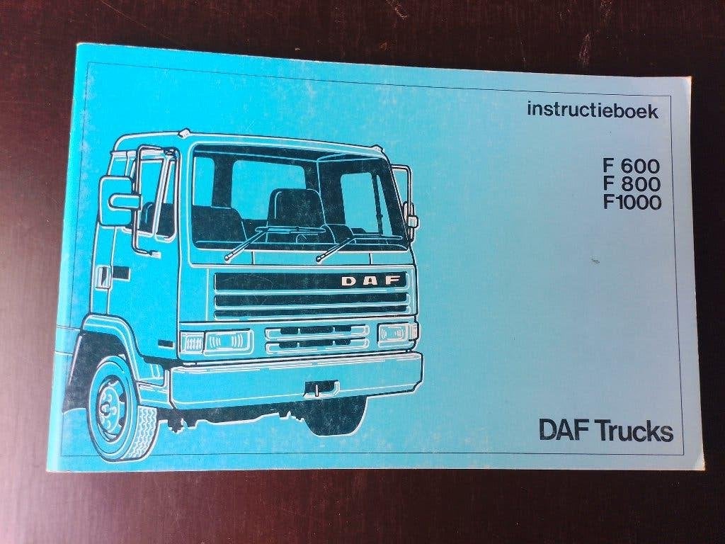 Instructieboekje handleiding Daf Trucks Daf F600 F800 F1000, Verzenden, Gelezen, Vrachtwagen