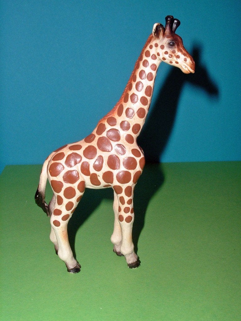 Schleich 14161 giraffe, dierfiguur (1998), Verzamelen, Dierenverzamelingen, Verzenden, Gebruikt, Wild dier, Beeldje of Figuurtje