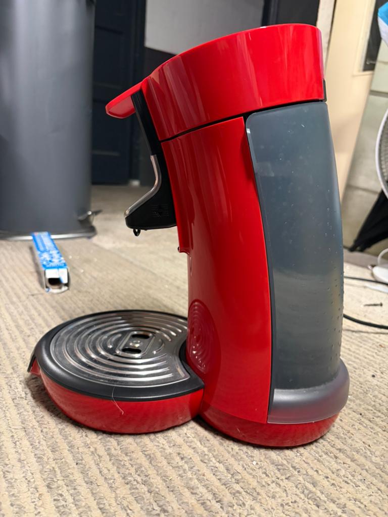 Philips Senseo Koffiezetapparaat Rood - Zo goed als nieuw, Witgoed en Apparatuur, Koffiezetapparaten, Ophalen, Koffiepads en cups