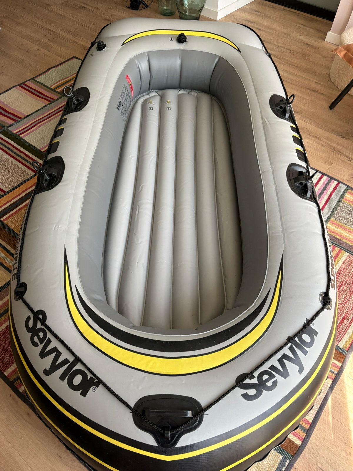 Sevylor opblaasboot ( XR86GTX-7), Watersport en Boten, Kano's, Ophalen, Zo goed als nieuw, Drie personen of meer, Overige typen