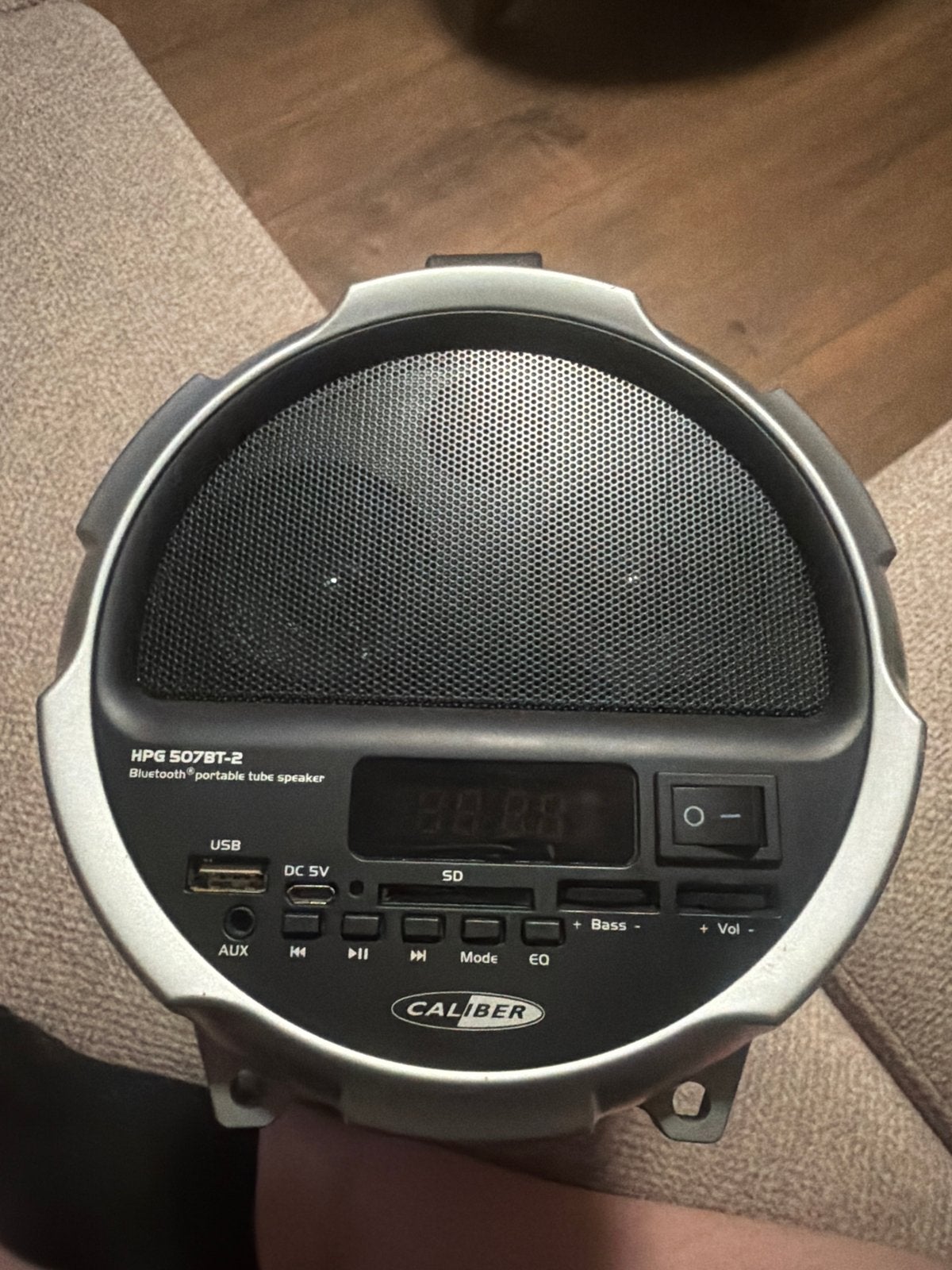 Caliber HPG 507BT-2 Bluetooth draagbare speaker, Gebruikt, Draagbare speaker, Bluetooth, Minder dan 60 watt