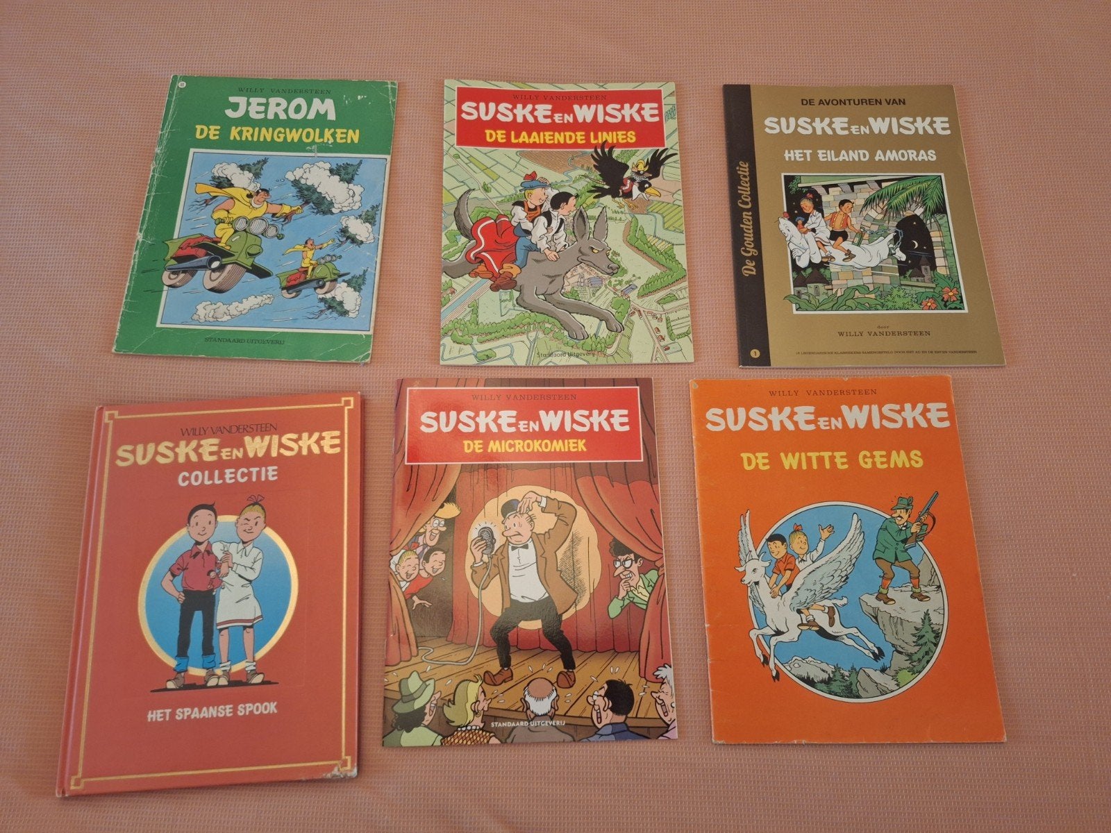 5 suske en wiske en 1 jerom stripboeken, Meerdere stripboeken, Ophalen of Verzenden