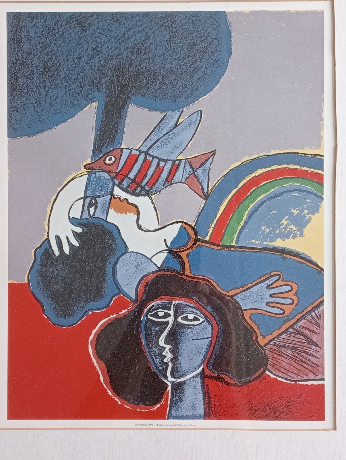 Corneille offset prent 1995, Ophalen of Verzenden, Voor 1940, Gebruikt, Overige onderwerpen