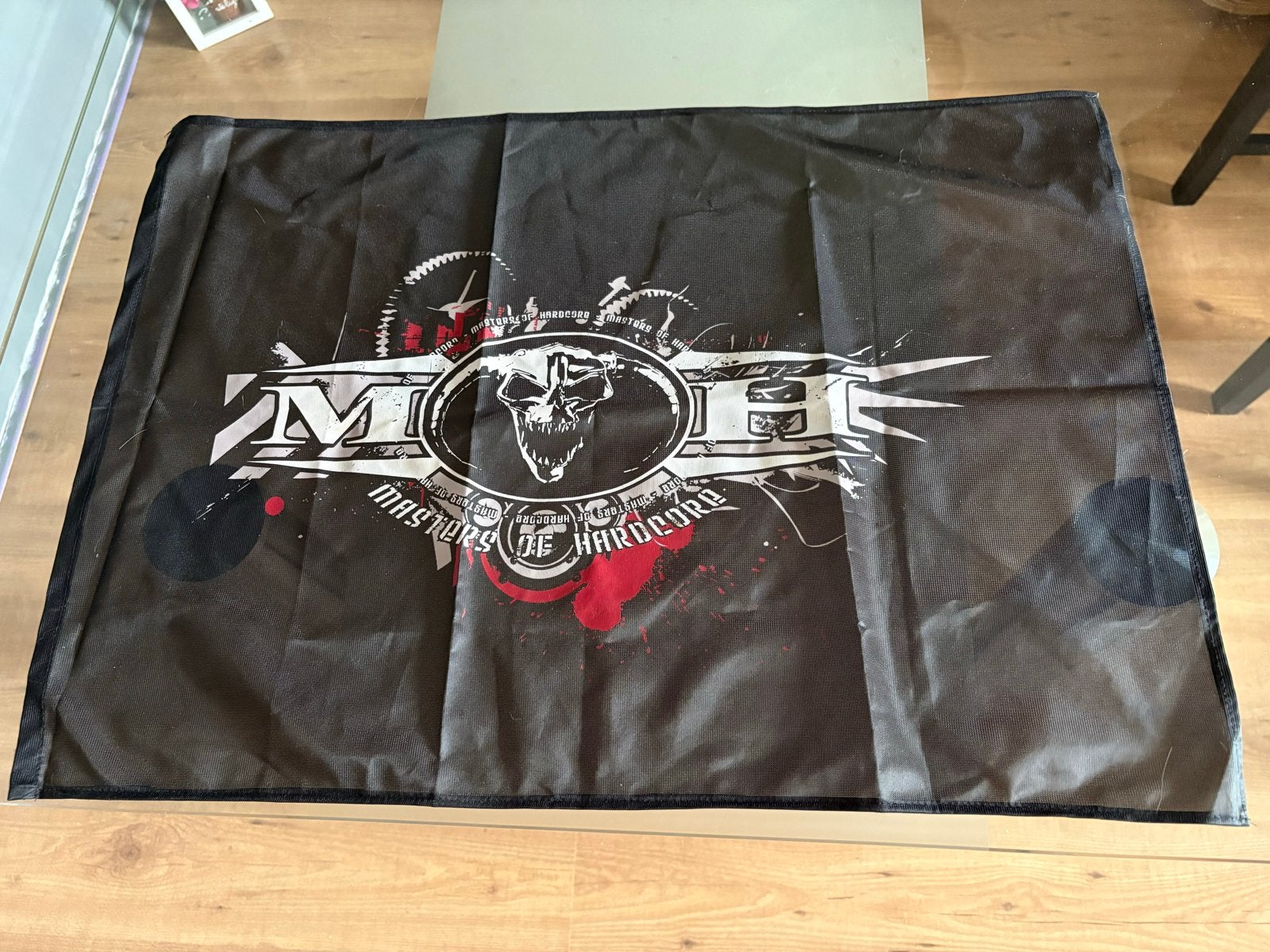 Masters of Hardcore vlag/doek - 67x47 cm, Ophalen, Gebruikt