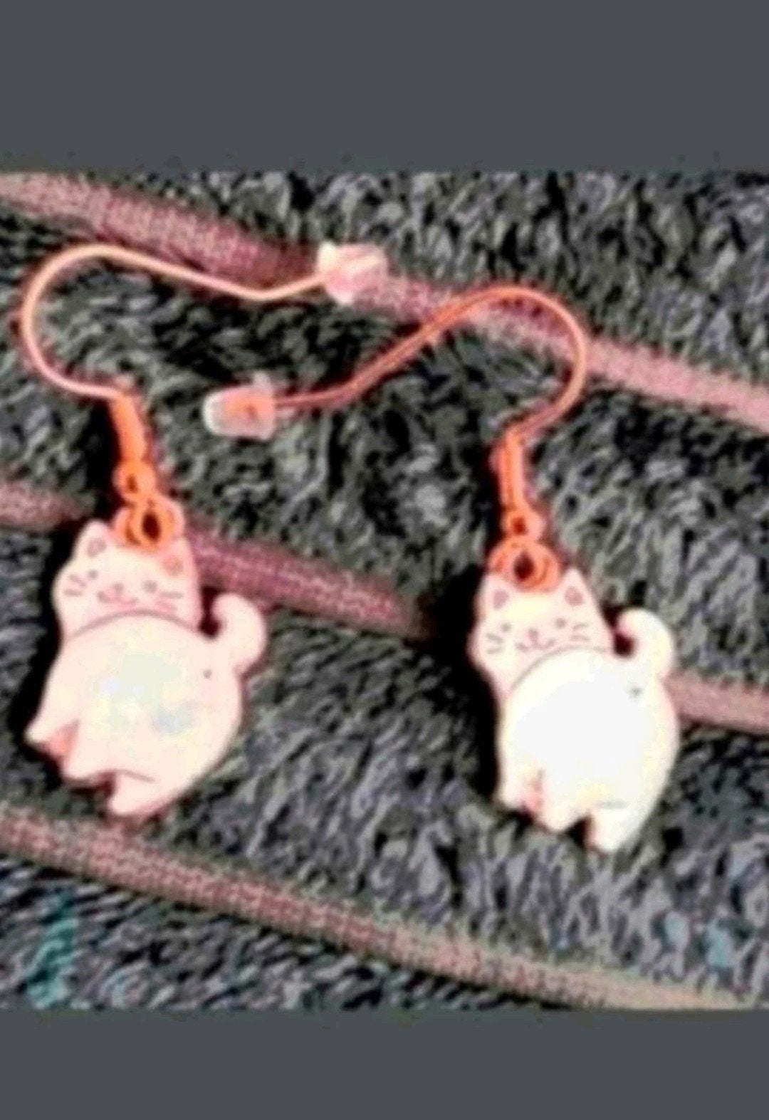 Oorbellen kat, Verzenden, Nieuw, Goud, Hangers