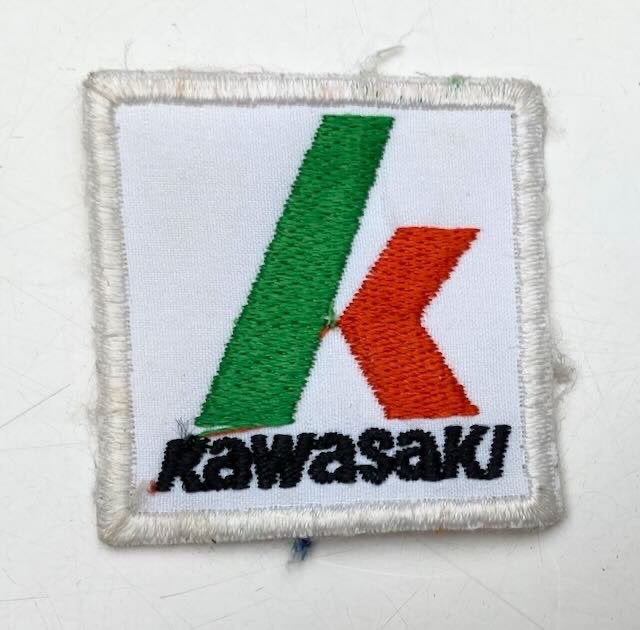 KAWASAKI  -  patch opnaai embleem 80s, Ophalen of Verzenden, Zo goed als nieuw, Auto's