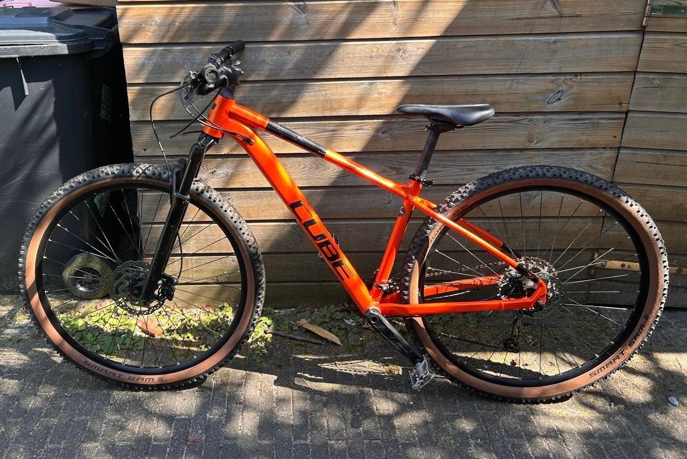 Cube Attention CMPT Mountainbike - Oranje/Zwart (Maat M), Gebruikt, Hardtail, Heren, Schijfrem