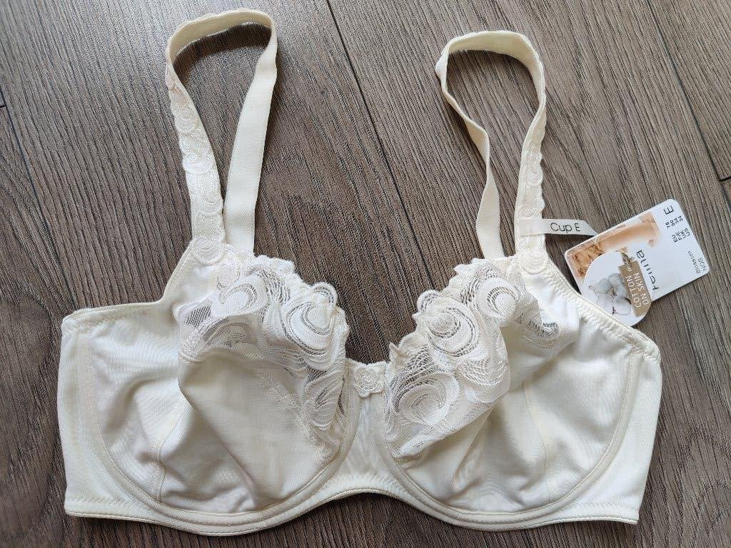felina nieuwe parelmoer witte bh van 85 euro maat 75 E, Ophalen of Verzenden, Wit, BH