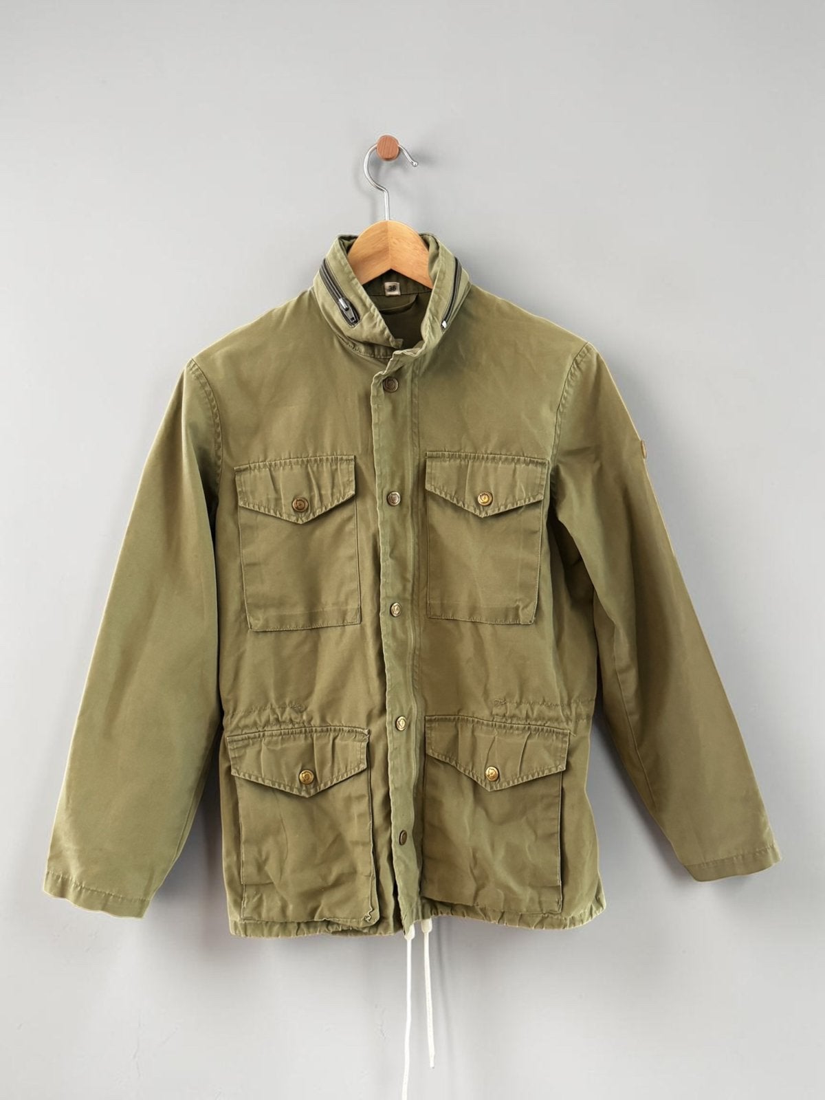 Fjällräven khaki groen jack jas parka 36 S small vintage, Ophalen of Verzenden, Zo goed als nieuw, Maat 36 (S), Groen