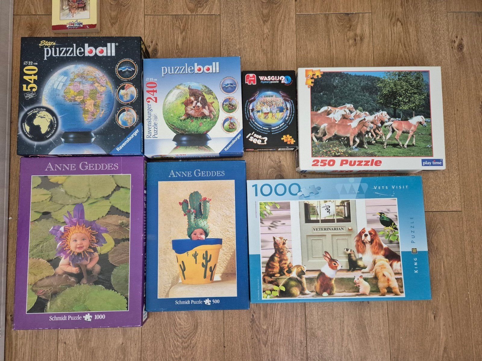 Diverse Puzzels: Anne Geddes, Ravensburger, King Puzzle, Ophalen