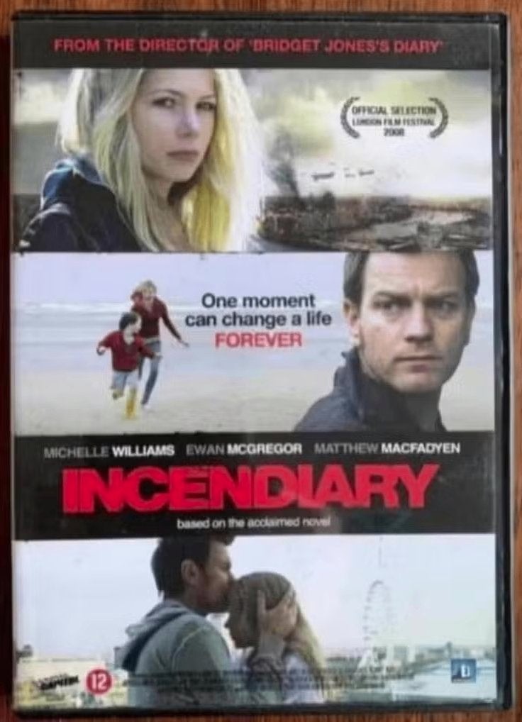 DVD Incendiary; Michelle Williams, Ewan McGregor en Matthew, Vanaf 12 jaar, Ophalen of Verzenden, Zo goed als nieuw
