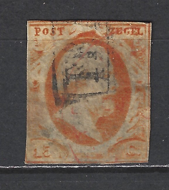 NVPH Nederland 3 gest Willem III 1852 ; OUD Nederland p/stuk, Postzegels en Munten, Postzegels | Nederland, Ophalen of Verzenden