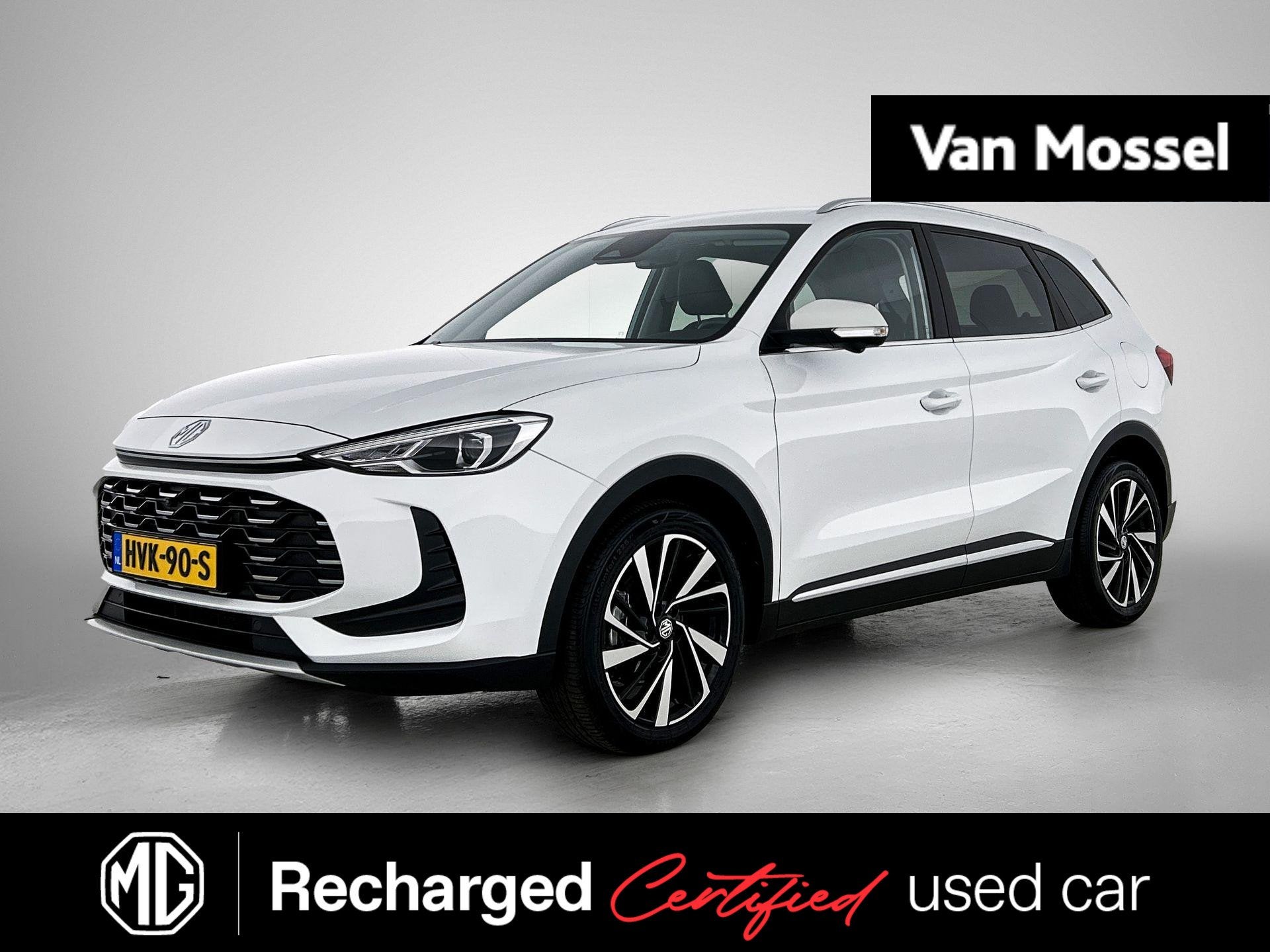 MG ZS 1.5 Hybrid+ Luxury | Navi | Stoel + Stuur Verwarming |, Auto's, MG, 4 cilinders, ZS, Wit, Origineel Nederlands