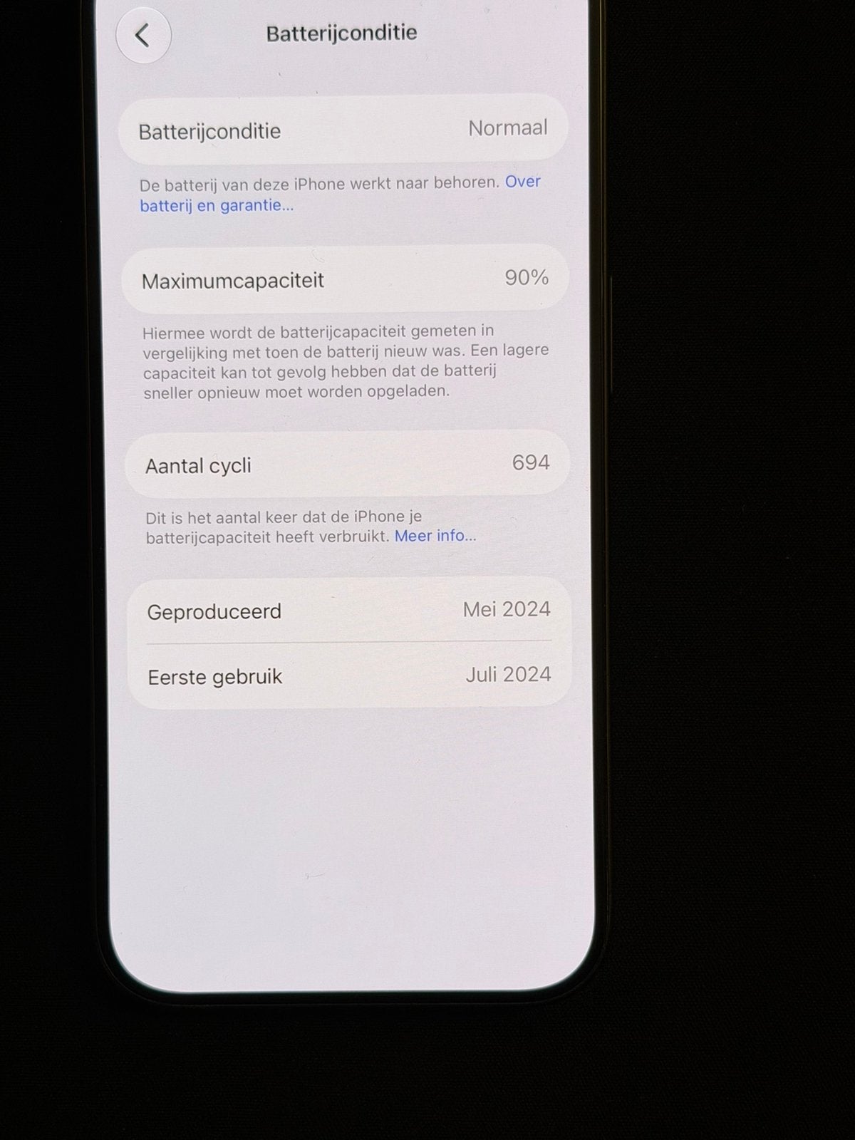 Foto 7 van iPhone 15 Pro - 128GB - 90% BATTERIJ