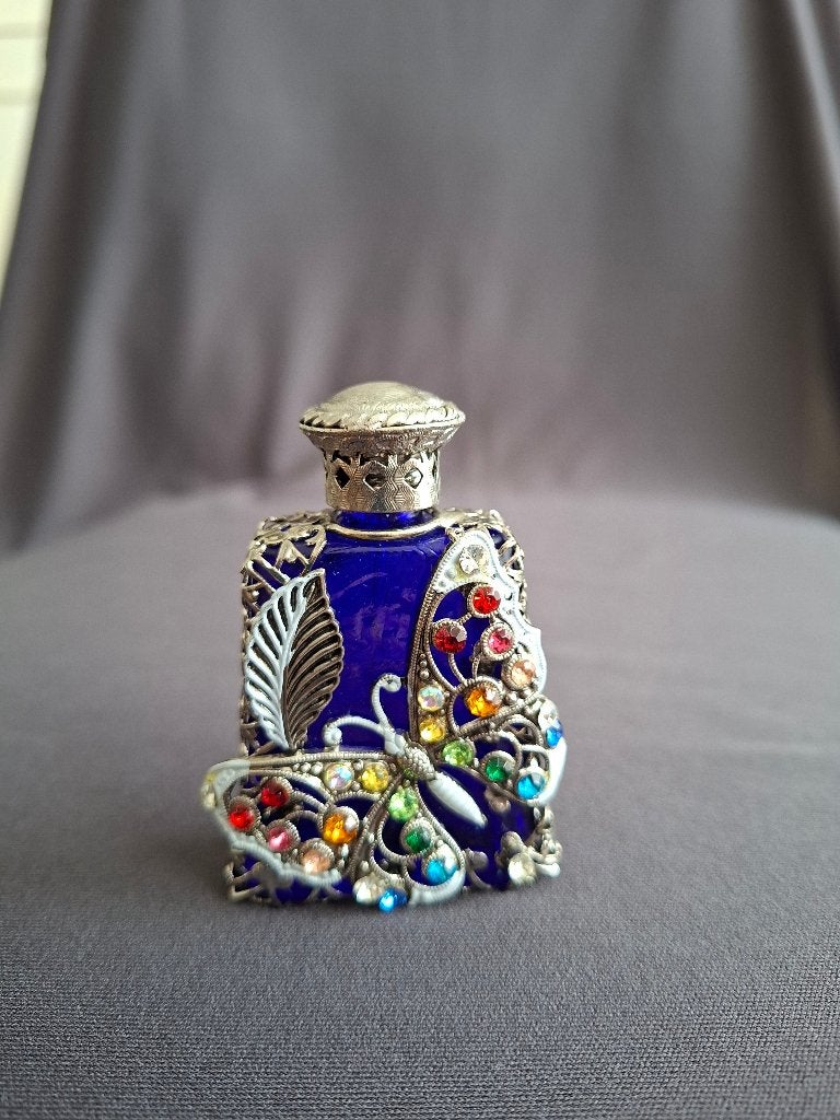 Vintage parfumflesje met vlinder, Ophalen of Verzenden, Zo goed als nieuw, Overige typen