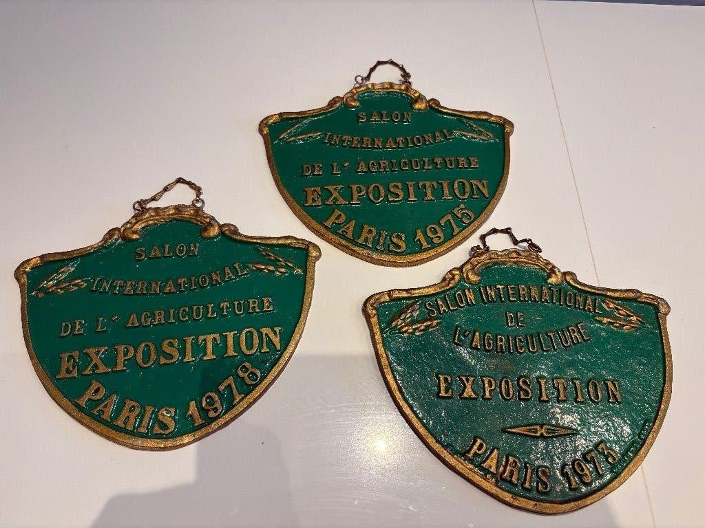 3 stuks Exposition Paris, Ophalen of Verzenden