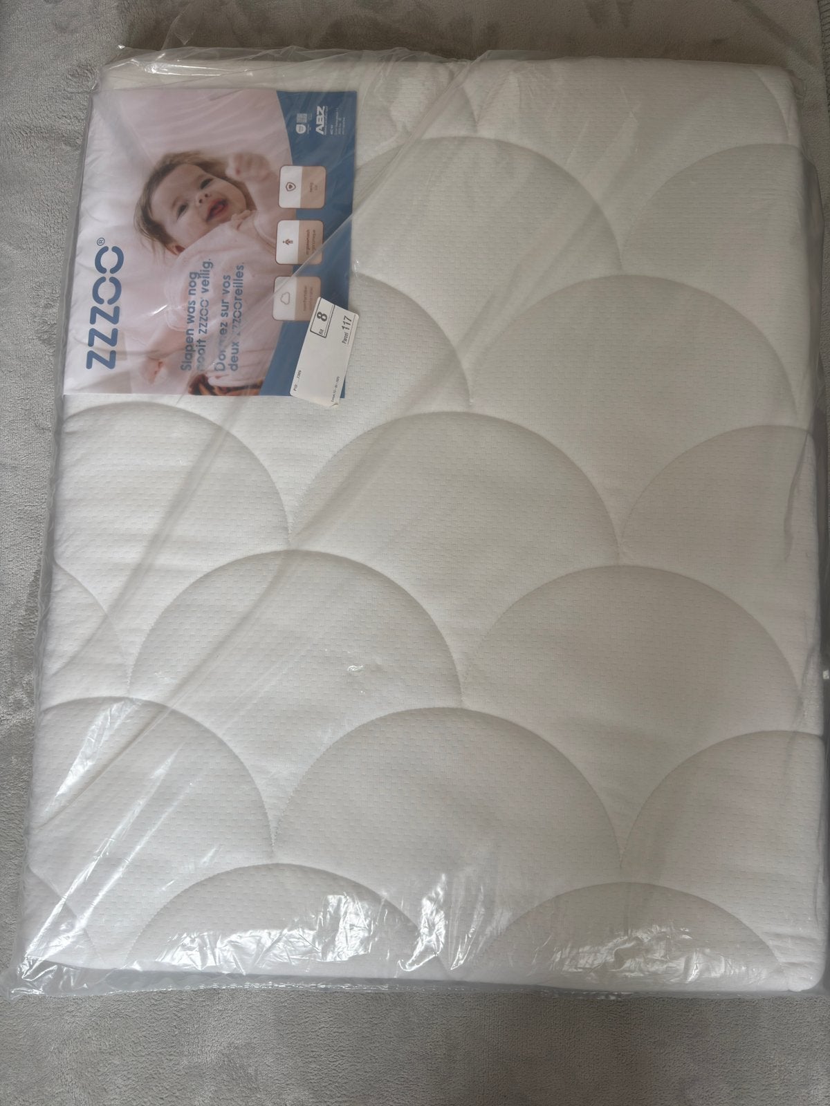 Babybox matras van ZZZOO 75x95x6 nieuw, Ophalen, Nieuw