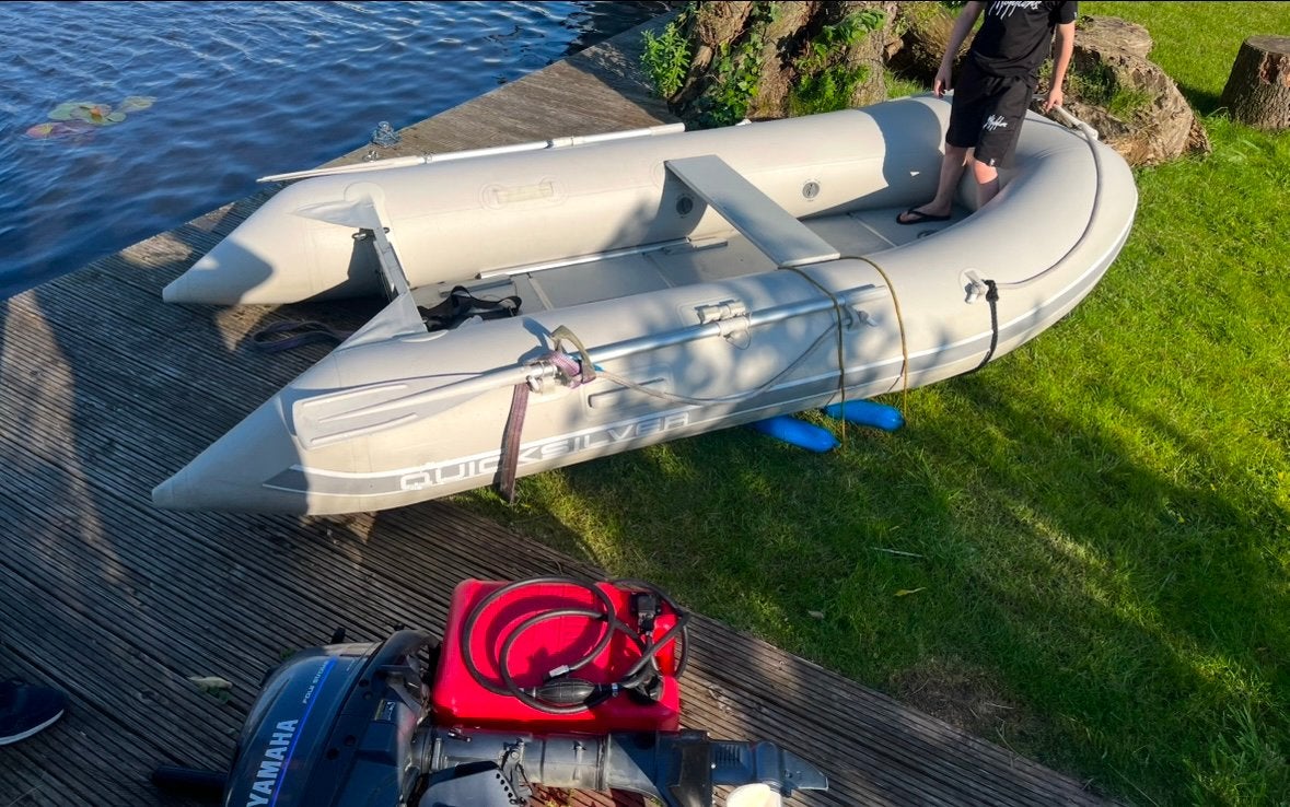 Quicksilver 310 rubberboot incl 4pk Yamaha 4takt, Watersport en Boten, Ophalen of Verzenden, Zo goed als nieuw, Overige typen