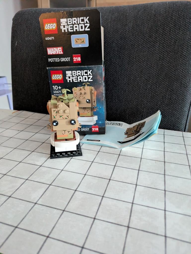 LEGO BrickHeadz 40671 Potted Groot Marvel Guardians, Compleet, Marvel, Lego, Ophalen of Verzenden