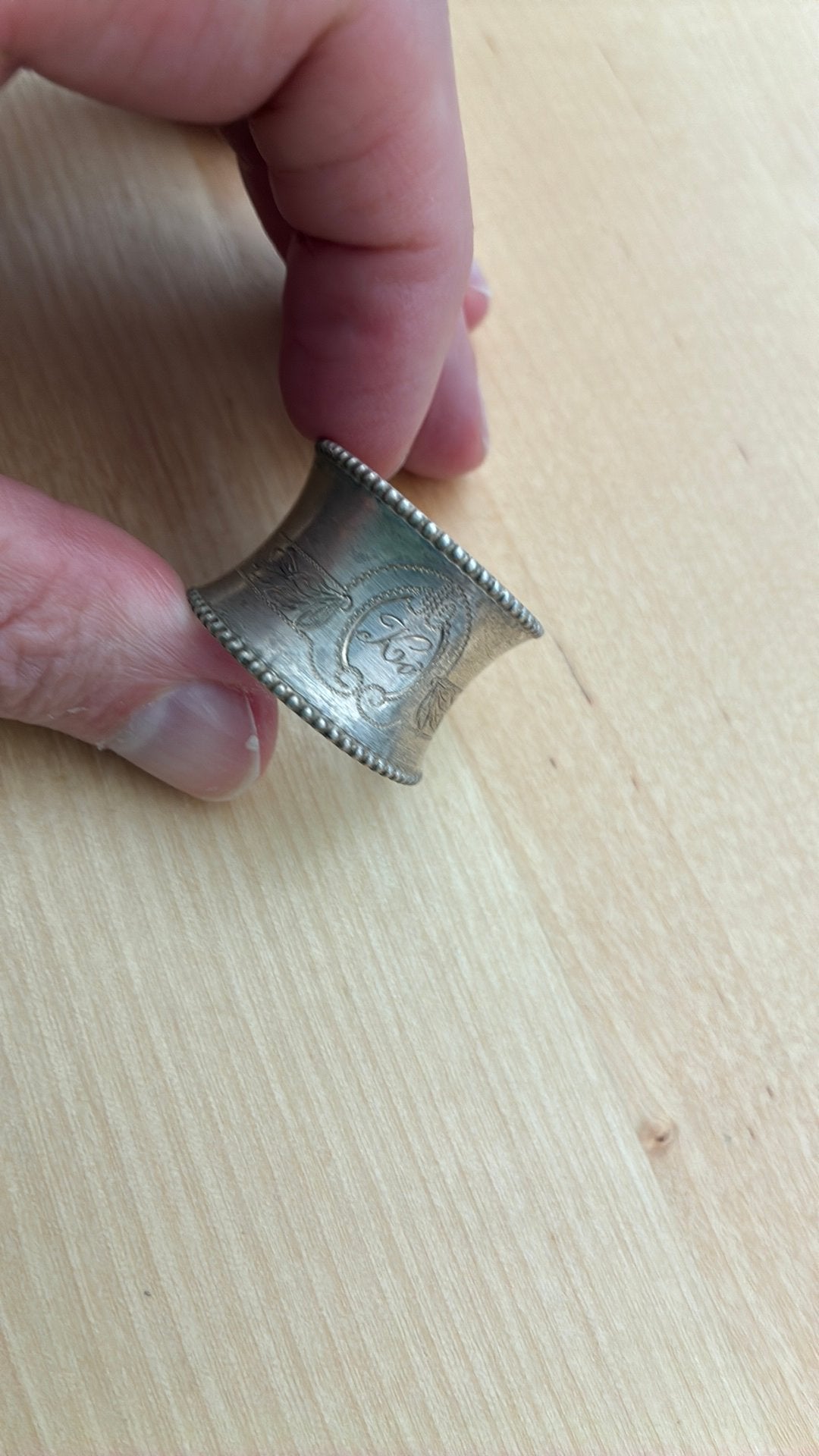 Zilver servetring 800 keurmerk, Ophalen of Verzenden
