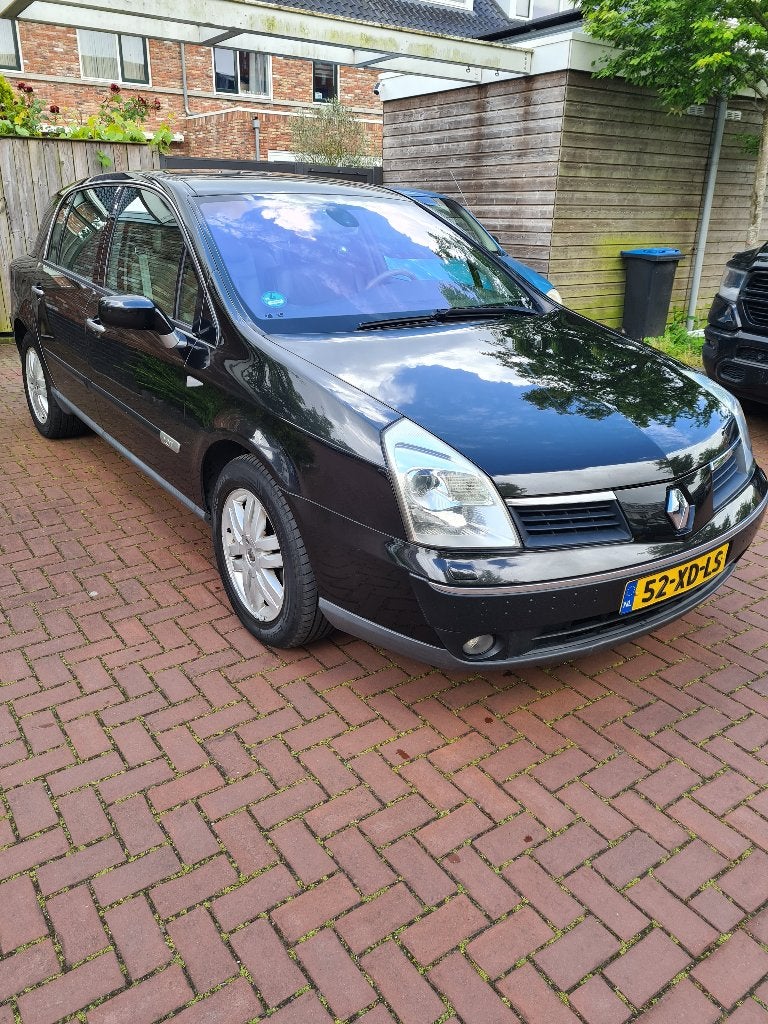 Renault Vel Satis 2.0 16V Turbo Initiale Exce AUT 2007 Zwart, Auto's, Renault, 1998 cc, 4 cilinders, Zwart, Bedrijf