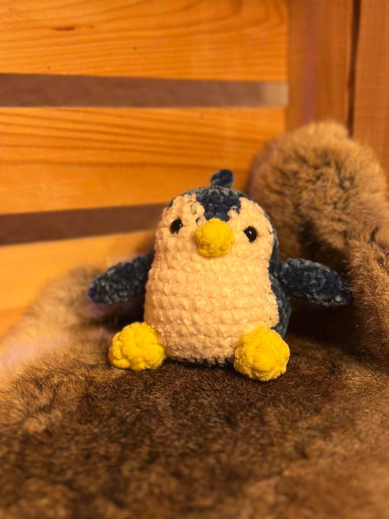 Gehaakte knuffel pinguin, Ophalen of Verzenden, Nieuw, Haken, Wol of Garen