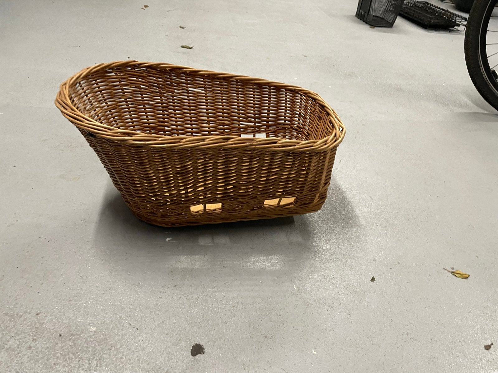 Rotan fietsmand, Ophalen, Gebruikt, Fietsmand