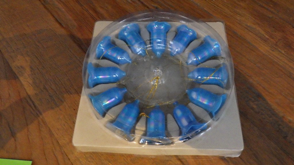 mooie blauwe kerstklokjes, Diversen, Ophalen of Verzenden, Gebruikt