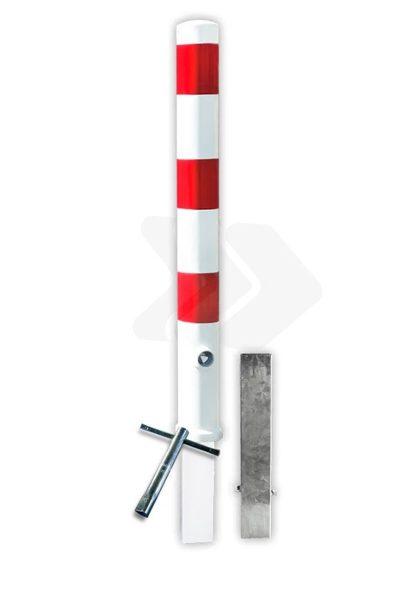 Afzetpaal Ø89-108mm - uitneembaar grondstuk driekantslot, Ophalen of Verzenden