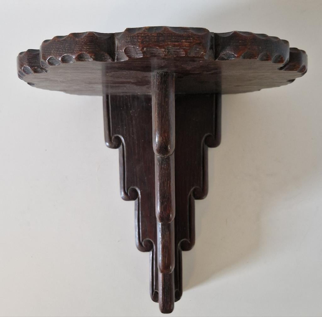 Art Nouveau console wandplank beeld plank houtsnijwerk, Art nouveau, Ophalen of Verzenden, Handgemaakt, Wanddecoratie